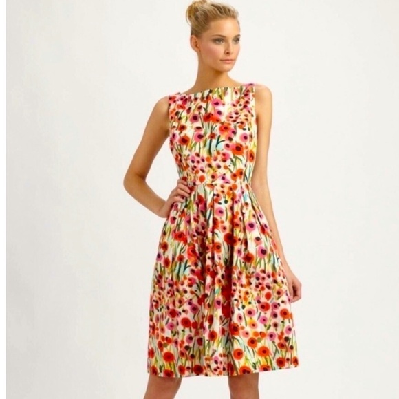 Milly of New York Lettie dress in poppy print - Picture 1 of 10